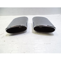 08 Mercedes R230 SL550 exhaust tips, set, left and right OEM