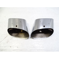 08 Mercedes R230 SL550 exhaust tips, set, left and right OEM