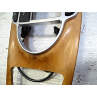 08 Mercedes R230 SL550 center console wood trim with ashtray chestnut
