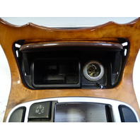 08 Mercedes R230 SL550 center console wood trim with ashtray chestnut