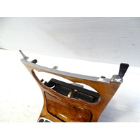 08 Mercedes R230 SL550 center console wood trim with ashtray chestnut