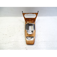 08 Mercedes R230 SL550 center console wood trim with ashtray chestnut