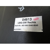 02 Mercedes W463 G500 trim, interior quarter panel, right, black 4636900340