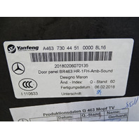 02 Mercedes W463 G500 door panel, right rear 4637304451 designo maron brown