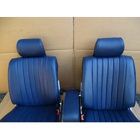 84 Mercedes R107 380SL seat set, front blue
