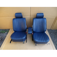 84 Mercedes R107 380SL seat set, front blue