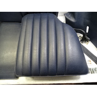 84 Mercedes R107 380SL seats, rear, blue w/seat belts