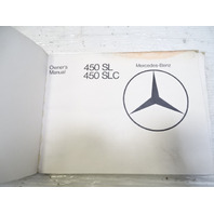 84 Mercedes R107 380SL owner's manual 450SL 450SLC