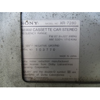 head unit, sony xr-7280 radio cassette player