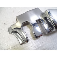 84 Mercedes R107 380SL trim, B pillar cover, left chrome 1076930335