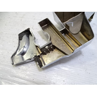 84 Mercedes R107 380SL trim, B pillar cover, left chrome 1076930335