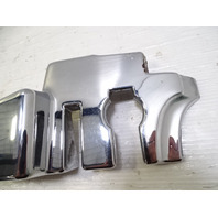 84 Mercedes R107 380SL trim, B pillar cover, right chrome 1076930435