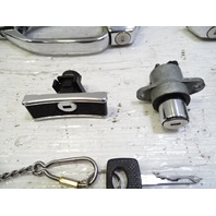 84 Mercedes R107 380SL lock set, with key, door handles, trunk lid, glove box