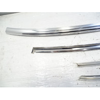 84 Mercedes R107 380SL trim set, windshield surround, chrome, rear, hard top