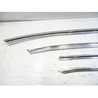 84 Mercedes R107 380SL trim set, windshield surround, chrome, rear, hard top