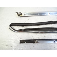 84 Mercedes R107 380SL trim set, exterior, windshield side pillar, left, chrome LH