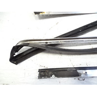 84 Mercedes R107 380SL trim set, exterior, windshield side pillar, left, chrome LH