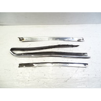 84 Mercedes R107 380SL trim set, exterior, windshield side pillar, left, chrome LH