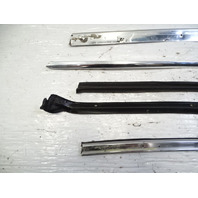 84 Mercedes R107 380SL trim set, exterior, windshield side pillar, right, chrome RH