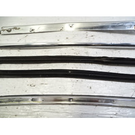 84 Mercedes R107 380SL trim set, exterior, windshield side pillar, right, chrome RH