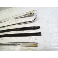 84 Mercedes R107 380SL trim set, exterior, windshield side pillar, right, chrome RH