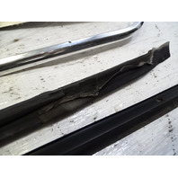 84 Mercedes R107 380SL trim set, exterior, windshield side pillar, right, chrome RH