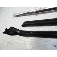 84 Mercedes R107 380SL trim set, exterior, windshield side pillar, right, chrome RH