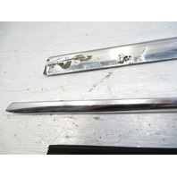 84 Mercedes R107 380SL trim set, exterior, windshield side pillar, right, chrome RH