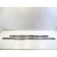 84 Mercedes R107 380SL trim set, door step sills, left / right, chrome