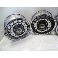 84 Mercedes R107 380SL wheel set, 6.5x14 1084001002 chrome