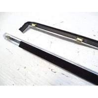 84 Mercedes R107 380SL trim, door chrome trim w/ window scraper seal, left