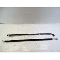 84 Mercedes R107 380SL trim, door chrome trim w/ window scraper seal, right