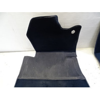84 Mercedes R107 380SL interior floor mats carpet, front, 1076841929, 1076842529, blue