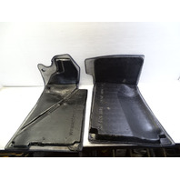 84 Mercedes R107 380SL interior floor mats carpet, front, 1076841929, 1076842529, blue