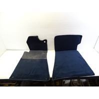84 Mercedes R107 380SL interior floor mats carpet, front, 1076841929, 1076842529, blue