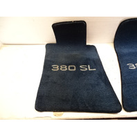 84 Mercedes R107 380SL floor mats covers blue