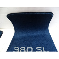 84 Mercedes R107 380SL floor mats covers blue