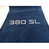84 Mercedes R107 380SL floor mats covers blue