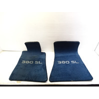 84 Mercedes R107 380SL floor mats covers blue