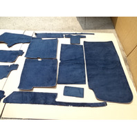 84 Mercedes R107 380SL carpet set, interior floor, blue