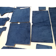 84 Mercedes R107 380SL carpet set, interior floor, blue