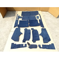 84 Mercedes R107 380SL carpet set, interior floor, blue