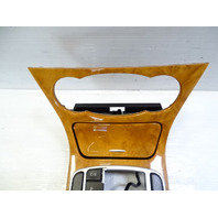 08 Mercedes R230 SL550 center console, w/  wood trim with ashtray 2306801736 chestnut