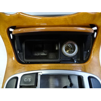 08 Mercedes R230 SL550 center console, w/  wood trim with ashtray 2306801736 chestnut
