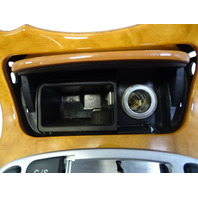 08 Mercedes R230 SL550 center console, w/  wood trim with ashtray 2306801736 chestnut