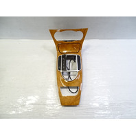 08 Mercedes R230 SL550 center console, w/  wood trim with ashtray 2306801736 chestnut
