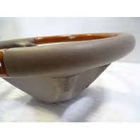 08 Mercedes R230 SL550 steering wheel, leather/wood, beige 2304600703