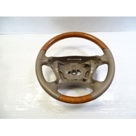 08 Mercedes R230 SL550 steering wheel, leather/wood, beige 2304600703