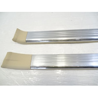 08 Mercedes R230 SL550 trim set, door step sill inner, 2306801935 2306802035 beige