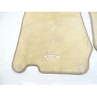 08 Mercedes R230 SL550 floor mats, beige OEM 2306802448 2306801848